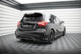 Maxton Design Mercedes A Klasse W176 AMG Line Facelift Rear Centre Diffuser Vertical Bar Versie 1