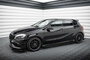 Maxton Design Mercedes A Klasse W176 AMG Line Facelift Sideskirt Diffuser Pro Street + Flaps