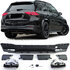 Mercedes GLE V167 63AMG Look Black Uitlaat Sport Diffuser Hoogglans Zwart