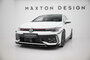 Maxton Design Volkswagen Golf 8 GTI / GTE/ R Line / Facelift Voorspoiler Spoiler Splitter Versie 2 + Flaps