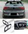 Zwart Black Dubbele uitlaat trim tip decoratie lijsten Sierstuk Styling  Geschikt Voor VW Golf 8 R Line _