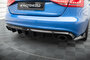 Maxton Design Audi A4 S Line Sedan / Avant B8 Central Rear Valance Spoiler Uitlaat Links + Rechts