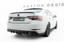 Maxton Design Skoda Superb MK3 Central Rear Valance Spoiler Uitlaat Links + Rechts