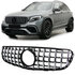 Grill Chrome / Hoogglans Zwart Passend Voor Mercedes GLC X253 Coupe C253 Panamericana  AMG GT Look