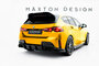 Maxton Design Bmw 1 Serie F70 M Pack Central Rear Valance Spoiler Uitlaat Links + Rechts