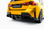 Maxton Design Bmw 1 Serie F70 M Pack Central Rear Valance Spoiler Uitlaat Links + Rechts