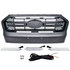 Radiator Grill Zwart Met Led Dubbele Balk Geschikt Voor Ford Ranger T7 Vanaf 2016 t/m 2019