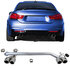 Bmw 4 serie F32 F33 F36 M Pakket Sportuitlaat 4 x Sierstuk + Chrome Tip M4 Look 