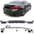 Passend Voor Bmw 4 serie F32 F33 F36 M Pakket Sportuitlaat 2 x Sierstuk + Carbon Look Diffuser Chrome Tip M4 Look 