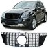 Grill Hoogglans Zwart Passend Voor Mercedes ML W164 Facelift 2008 t/m 2011 AMG GT Look