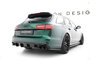 Maxton Design Audi S6 Avant C7 Central Rear Valance Spoiler Uitlaat Links + Rechts