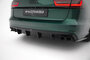 Maxton Design Audi S6 Avant C7 Central Rear Valance Spoiler Uitlaat Links + Rechts